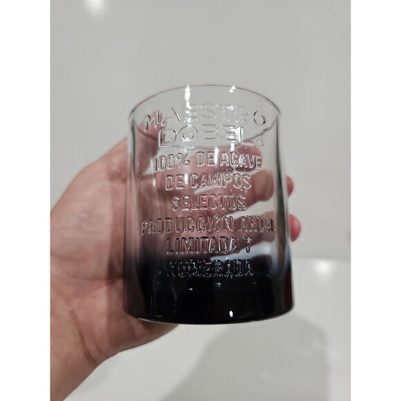 Maestro Dobel Tequila Smokey Blue 3D Text Tumbler Rocks Glasses Multiple Avail - Picture 2 of 5
